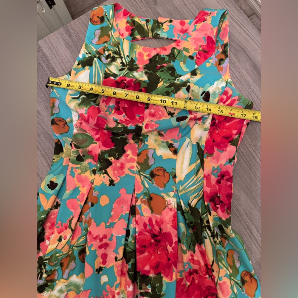 AGB Colorful Floral Sleeveless Sundress! Perfect for Wedding! - Picture 2 of 10